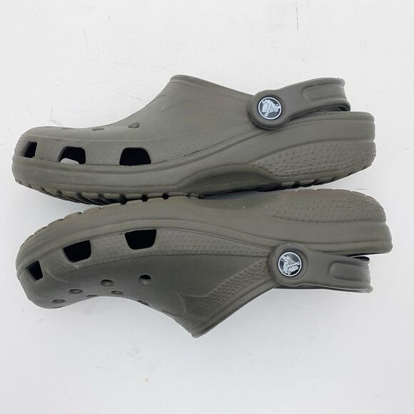 CROCS Brown Classic Clogs Comfort - Size W8-9/M6-7 - Picture 4 of 6